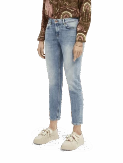 Scotch & Soda The Keeper Mid Rise Slim Fit Jeans | Turquoise