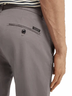 Scotch & Soda Stuart - Stretch Chinos | Regular Slim Fit -Scotch & Soda 153649 Grey NHD DTL1 934af99a 5d4b 44e8 ae3d 4319f09e9f98