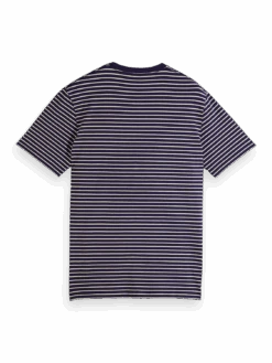 Scotch & Soda Classic Striped T-Shirt -Scotch & Soda 154386 Combo 20A BCK