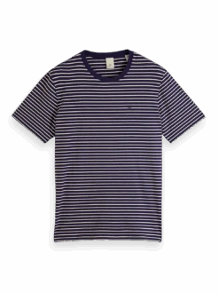 Scotch & Soda Classic Striped T-Shirt -Scotch & Soda 154386 Combo 20A FNT