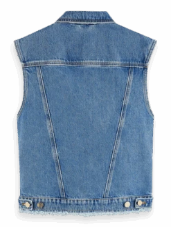 Scotch & Soda Sleeveless Organic Denim Jacket — Remade Classic -Scotch & Soda 164308 Remade 20Classic BCK