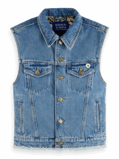 Scotch & Soda Sleeveless Organic Denim Jacket — Remade Classic -Scotch & Soda 164308 Remade 20Classic FNT