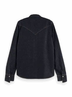 Scotch & Soda Elvis Shoestring Denim Shirt - Indigo -Scotch & Soda 164310 Indigo BCK