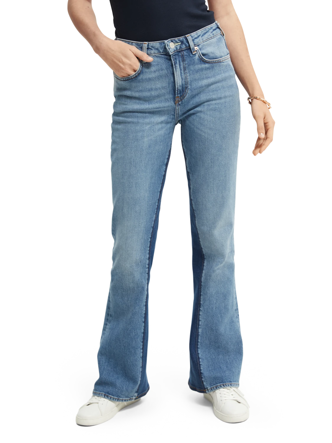 Scotch & Soda Charm Flared Jeans - Peace Of Blauw 3 Scotch & Soda Charm Flared Jeans - Peace Of Blauw