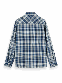 Scotch & Soda Regular-Fit Checked Shirt -Scotch & Soda 164355 Combo 20C BCK