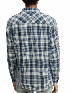 Scotch & Soda Regular-Fit Checked Shirt -Scotch & Soda 164355 Combo 20C NHD BCK