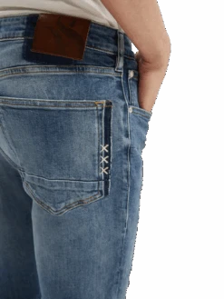 Scotch & Soda Skim Skinny Fit Organic Jeans — Spin Out -Scotch & Soda 164361 Spinout NHD DTL2