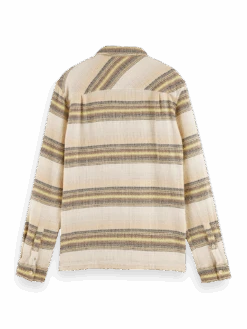 Scotch & Soda Striped Organic Cotton Overshirt -Scotch & Soda 164465 Combo 20A BCK