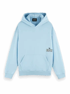 Scotch & Soda Elvis Relaxed-Fit Organic Hoodie -Scotch & Soda 164503 Fifties 20Blue FNT