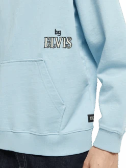 Scotch & Soda Elvis Relaxed-Fit Organic Hoodie -Scotch & Soda 164503 Fifties 20Blue NHD DTL3