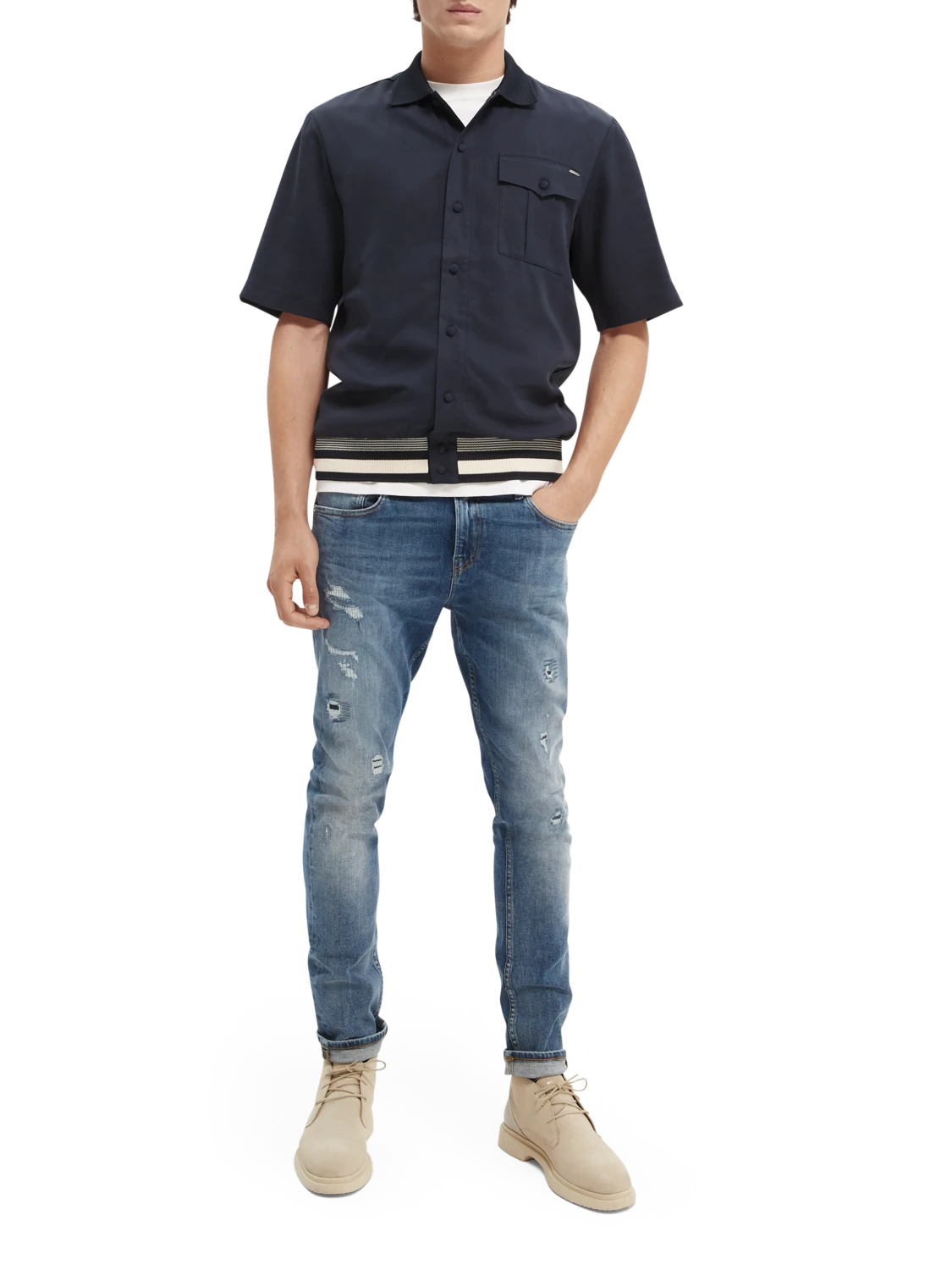 Scotch & Soda Relaxed-Fit Polo Shirt 4 Scotch & Soda Relaxed-Fit Polo Shirt - Image 2