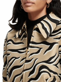 Scotch & Soda Printed Short Jacket 20 Scotch & Soda Printed Short Jacket -Scotch & Soda 164641 Combo 20K NHD DTL2