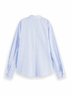 Scotch & Soda Striped Organic Regular-Fit Shirt -Scotch & Soda 164654 Combo 20S BCK