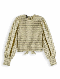 Scotch & Soda Checked Seersucker Top -Scotch & Soda 164720 Combo 20X FNT