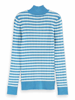 Scotch & Soda Striped Slim-Fit Sweatshirt -Scotch & Soda 164738 Combo 20S BCK