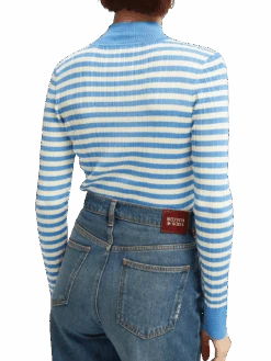 Scotch & Soda Striped Slim-Fit Sweatshirt -Scotch & Soda 164738 Combo 20S NHD BCK