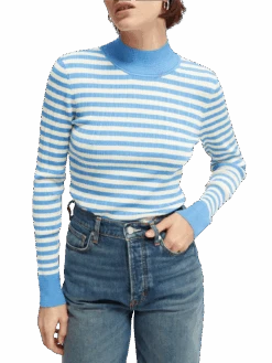 Scotch & Soda Striped Slim-Fit Sweatshirt