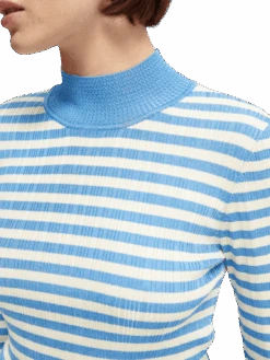 Scotch & Soda Striped Slim-Fit Sweatshirt -Scotch & Soda 164738 Combo 20S NHD DTL1