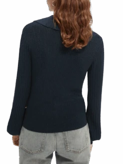 Scotch & Soda Slim-Fit Sweater -Scotch & Soda 164743 Night NHD BCK