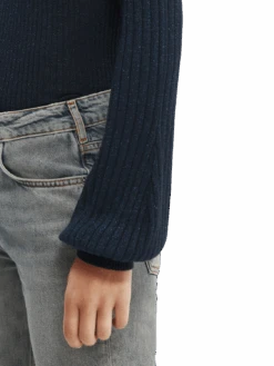 Scotch & Soda Slim-Fit Sweater -Scotch & Soda 164743 Night NHD DTL1