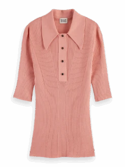Scotch & Soda Slim-Fit Short-Sleeved Polo -Scotch & Soda 164745 Desert 20Pink FNT