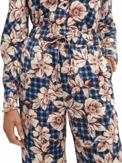 Scotch & Soda Printed Wide-Legged Trousers -Scotch & Soda 164792 Combo 20E NHD DTL1