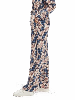 Scotch & Soda Printed Wide-Legged Trousers -Scotch & Soda 164792 Combo 20E NHD SDE