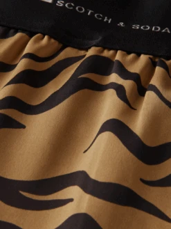 Scotch & Soda Mid-Rise Elasticated-Waistband Trousers -Scotch & Soda 164801 Combo 20K DTL6