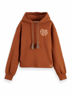 Scotch & Soda Elvis Graphic Organic Cotton Hoodie 12 Scotch & Soda Elvis Graphic Organic Cotton Hoodie -Scotch & Soda 164933 Bronze FNT
