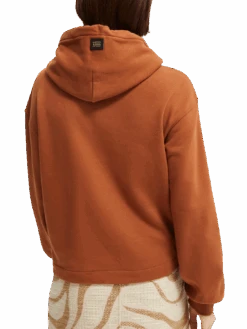 Scotch & Soda Elvis Graphic Organic Cotton Hoodie 11 Scotch & Soda Elvis Graphic Organic Cotton Hoodie -Scotch & Soda 164933 Bronze NHD BCK