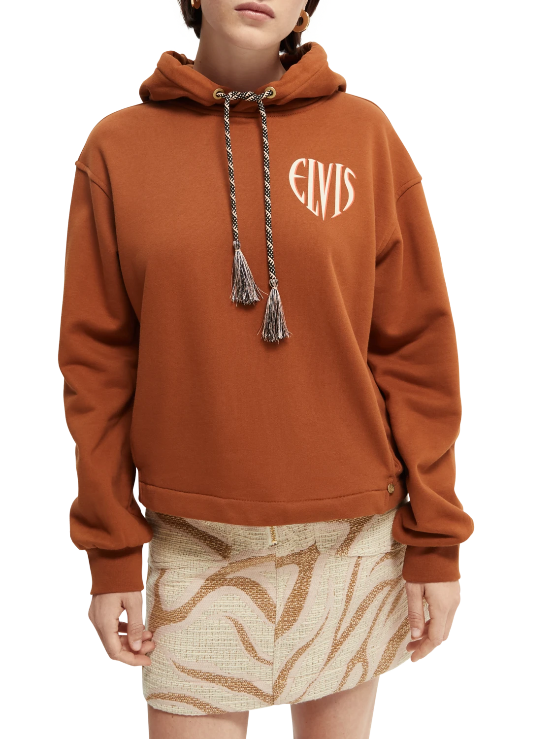 Scotch & Soda Elvis Graphic Organic Cotton Hoodie 3 Scotch & Soda Elvis Graphic Organic Cotton Hoodie