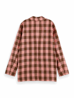 Scotch & Soda Checked Linen Blazer -Scotch & Soda 165255 Combo 20P BCK