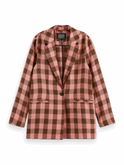 Scotch & Soda Checked Linen Blazer -Scotch & Soda 165255 Combo 20P FNT