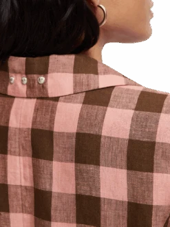 Scotch & Soda Checked Linen Blazer -Scotch & Soda 165255 Combo 20P NHD DTL2