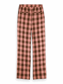 Scotch & Soda Edie Checked Linen Trousers -Scotch & Soda 165256 Combo 20P BCK