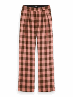 Scotch & Soda Edie Checked Linen Trousers -Scotch & Soda 165256 Combo 20P FNT