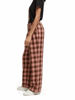 Scotch & Soda Edie Checked Linen Trousers -Scotch & Soda 165256 Combo 20P NHD SDE