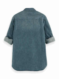 Scotch & Soda Lightweight Denim Shirt -Scotch & Soda 165310 indigo BCK