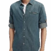 Scotch & Soda Lightweight Denim Shirt 2 Scotch & Soda Lightweight Denim Shirt -Scotch & Soda 165310 indigo NHD CRP