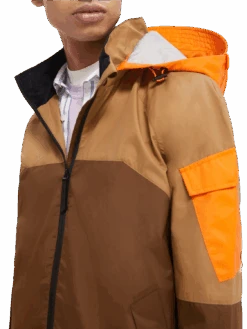 Scotch & Soda Water-Repellent Colour Block Jacket -Scotch & Soda 165336 Combo 20A NHD DTL2