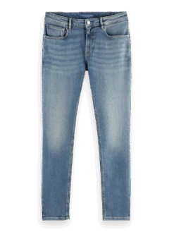 Scotch & Soda Skim Skinny Fit Jeans | Breathing Blue -Scotch & Soda 165593 Breathing 20Blue FNT