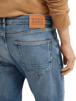 Scotch & Soda Skim Skinny Fit Jeans | Breathing Blue -Scotch & Soda 165593 Breathing 20Blue NHD DTL1