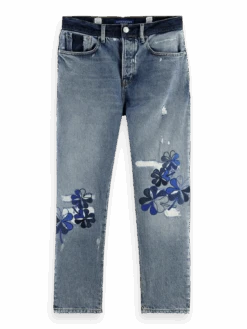 Scotch & Soda Dean Loose-Tapered Organic Cotton Jeans — Have Your Cake -Scotch & Soda 165599 Have 20Your 20Cake FNT