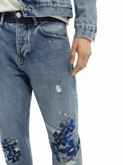 Scotch & Soda Dean Loose-Tapered Organic Cotton Jeans — Have Your Cake -Scotch & Soda 165599 Have 20Your 20Cake NHD DTL1