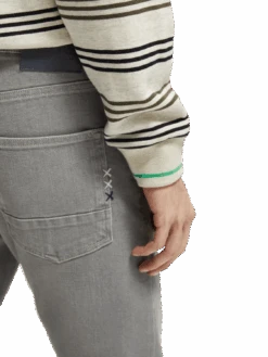 Scotch & Soda Ralston Slim Fit Jeans | Grey Stone -Scotch & Soda 165602 Grey 20Stone NHD DTL1