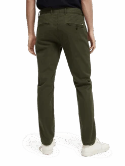 Scotch & Soda The Stuart Regular Slim Fit Organic Cotton Chino 14 Scotch & Soda The Stuart Regular Slim Fit Organic Cotton Chino -Scotch & Soda 165614 Military NHD BCK