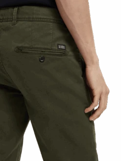 Scotch & Soda The Stuart Regular Slim Fit Organic Cotton Chino 15 Scotch & Soda The Stuart Regular Slim Fit Organic Cotton Chino -Scotch & Soda 165614 Military NHD DTL1