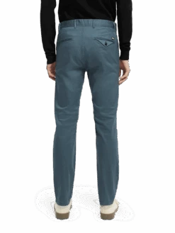 Scotch & Soda Stuart Slim Fit Chino -Scotch & Soda 165614 Steel NHD BCK