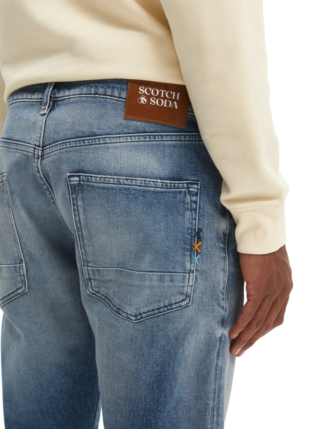 Scotch & Soda Ralston Regular-Slim Jeans - Super Blue 6 Scotch & Soda Ralston Regular-Slim Jeans - Super Blue - Image 4