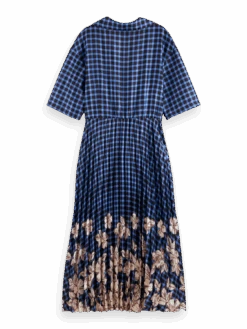 Scotch & Soda Printed Midi Shirt Dress -Scotch & Soda 165789 Combo 20E BCK